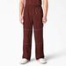 Dickies Men's Skateboarding Summit Relaxed Fit Chef Pants - Fired Brick Size 2Xl (WPSK44)