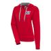 Women's Antigua Red Stockton Ports Victory Pullover Hoodie