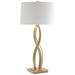 Almost Infinity 31"H Tall Modern Brass Table Lamp w/ Anna Shade