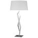 Facet 33.7" High Vintage Platinum Table Lamp With Natural Anna Shade