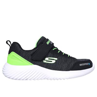 Skechers Boy's Bounder - Dripper Drop Sneaker | Size 13.0 | Black/Lime | Synthetic/Textile