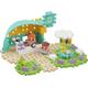 Marioinex Mini Waffle City Cafe 80 Elemente 2 Figuren - Bausteine Kinder, Sensorik Spielzeug - Konstruktionsspielzeug, Montessori Bausteine, Waffelblöcke Bausteine - Ostergeschenke Kinder