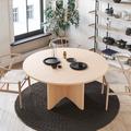 Brick Mill Craft Furniture Modern Round Maple Dining Table Wood in Brown | 30 H x 54 W x 54 D in | Wayfair FM8-54D-RDT