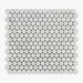 Calacatta Tile Calacatta Bellini Polished Penny 12" x 12" Marble Wall & Floor Tile Marble in White | 12 H x 12 W x 0.38 D in | Wayfair