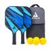 Joola USA JOOLA Ben Johns Pickleball Set w/2 Paddles - Includes 2 Indoor & 2 Outdoor Balls & Bag in Blue | 16 H x 7.875 W x 0.393 D in | Wayfair