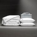 Pillow Guy Standard Cotton 10 Piece Comforter Set Down/Cotton Sateen in Gray | Full Comforter + 9 Additional Pieces | Wayfair PG-BN-TCD-LG-F