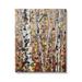 Stupell Industries Autumn Birch Trees Abstract Leaves by Jen Seeley - Wrapped Canvas Painting Canvas in Black/White/Yellow | Wayfair