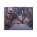 Stupell Industries Au-867-Canvas Wolves Touching Noses Nature On Canvas by Daniel Smith Painting Canvas in Brown/Gray | Wayfair au-867_cn_24x30