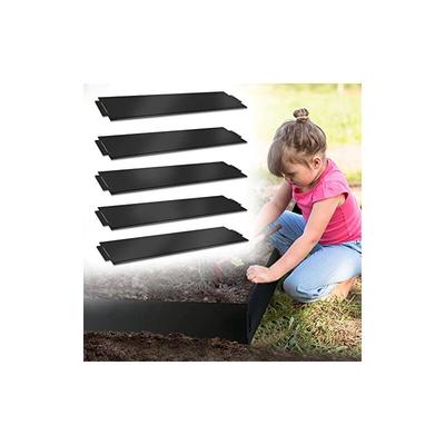 Naizy - Metall Rasenkante 10m-10 stück Mähkante Verzinkt 100 x 18 cm per Stück Anpassbare Flexibel Image