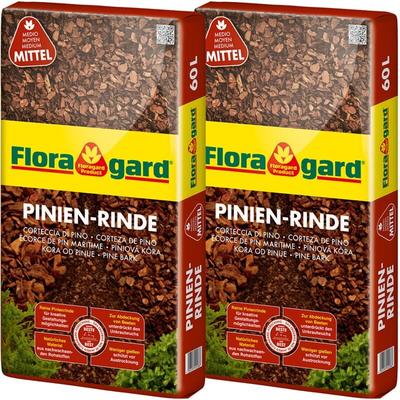 Floragard - Pinienrinde mittel 15-25 mm 2x60 l