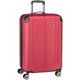 travelite 4-Rad Koffer M mit TSA Schloss + Dehnfalte, Gepäck Serie City: Robuster Hartschalen Trolley mit kratzfester Oberfläche, 68 cm, 78 Liter (erweiterbar auf 86 L), Rot