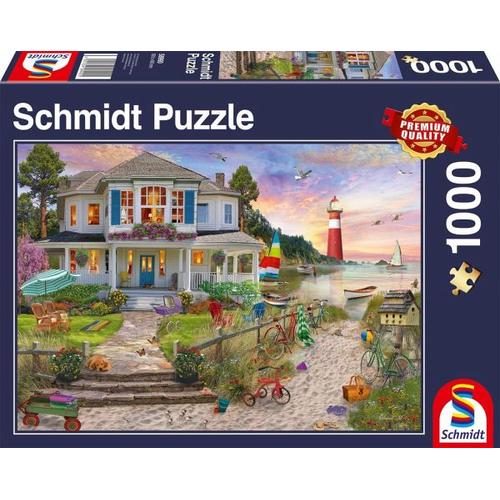 Schmidt 58990 - Das Strandhaus, Puzzle, 1000 Teile - Schmidt Spiele