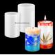 2 Pack Cylinder Silicone Candle Moulds Candle Silicone Moulds Silicone Resin Mould for DIY 3D Candle Handmade Soap Polymer Clay Crafts