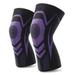 Knee Compression Sleeve - Best Knee Brace for Knee Pain for Men & Women â€“ Knee Support for Running Basketball Weightlifting Gym Workout Sports Black purple Black purple Mï¼ŒG4914