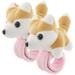 2pcs Animal Slap Bracelet Dog Shape Theme Party Favor Baby Stuffed Animal Toy