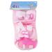 A Set of 6pcs Child Kids Roller Skating Skateboard Cycling Knee Elbow Wrist Pads Protector Guards Protective Gear (Pink)