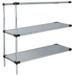 24 Deep x 24 Wide x 42 High 3 Tier Solid Stainless Steel Add-On Shelving Unit