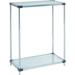 Nexel 2 Tier Shelving Starter Unit Solid Galvanized Steel 36 Wx18 Dx34 H