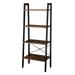 Mairbeon 4 Tiers Industrial Ladder Shelf Vintage Bookshelf Storage Rack Shelf for Office Bathroom Living Room