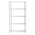 IRIS USA 5-Shelf Adjustable Metal Wire Storage Shelving Unit Steel Organizer Wire Rack