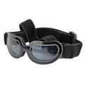 Dog sunglasses 1Pc Dog Sunglasses Eye Wear Protection Waterproof Pet Goggles UV Foldable Goggles with Strap (Black)