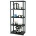 Gymax 5-Tier Storage Shelving Freestanding Heavy Rack 28 XL X 15 W X 67 H Black