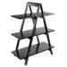 Scranton & Co A-Frame 3-Tier Shelf in Black Finish