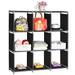 3 Tiers Non-Woven Fabric Storage Shelf Multifunctional Assembled High Quality and Durable Black