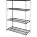 Lorell Starter Shelving Unit - 48 x 18 x 72 - 4 x Shelf(ves) - 4000 lb Load Capacity - Powder Coated - Assembly Required | Bundle of 5 Each