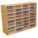 (32) 3 Letter Tray Storage Unit with Translucent Trays