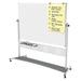 MASTERVISION QR5507 80"x76" Steel Dry Erase Board, Aluminum Frame