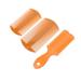 3pcs Double-sided Tooth Lice Combs Portable Hair Scalp Massaging Combs (Orange)