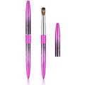 Kolinsky Acrylic Nail Brush Eptbsdu Nail Brushes with Metal Handle Nail Art Acrylic Application Gel Nail Powder Brush Nail Extension Professional Salon Quality (#8 Purple)