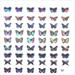 Nail 8 Sheet Butterfly Nail Stickers 3D Self Adhesive Nail Decals Colorful Butterflies Spring Flowers Nail Designs For Acrylic Nails Supplies Manicure Decorations Semi Cu Gel Nails