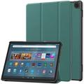 Allytech Slim Case for Amazon Fire Max 11 Fire Max 11 Case Trifold Stand Shockproof Auto Sleep Wake Protective Drop Proof Case Cover for Amazon Fire Max 11 2023 - Deep Green