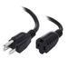 1ft (0.3M) 18AWG (Power Extension Cord) Power Extension Cable 1 Feet (0.3 Meters) 3 Conductor (NEMA 5-15P to NEMA 5-15R) 10 Amp Power Cable CNE59069 (4 Pack)