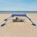 SUN NINJA Baby Pop-up Beach Tent UPF50+ Beach Shade Canopy Sun Shelter with Carry Bag Ground Pegs and Stability Poles Outdoor Shade for Camping Fishing Backyard Fun or Picnics (Navy)