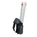 Large Capacity Quiver Multi-function Arrow Quiver Cylinder Bow Arrow Single Waist Bag 4 Pipes Large Capacity Holder Carry Pouch for Outdoor Hunting Archery - No Arrows (Black)