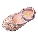 Fashion Spring Summer Children Dance Shoes Girls Dress Show Princess Shoes Round Toe Pearl Rhinestone Sequins Baby Daily Footwear Casual First Walking
