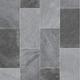 247Floors Forli Tile Effect Vinyl Flooring 2.3mm Realistic Foam Backed Slip Resistant Lino (5m x 4m / 16ft 4" x 13ft 1", Grey Stone Tiles)