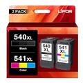 LIFOR 540XL 541XL Twin Pack Replacement for Canon 540 and 541 Ink Cartridges 540 541 PG-540XL Black CL-541XL Colour for Canon Pixma TS5150 TS5151 MG3650 MG3650S MG3600 MG4250 MX475 MG3250 MG3550