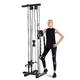 Wall Mounted Cable Crossover - Adjustable Home Gym Equipment - 18 Positions Double Bar Track - Linear Motion Bushing Carriages - Multi-Height Pulley Arms - 250kg Complete Home Workout Solution