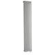 Milano Windsor - 1000W Traditional White Cast Iron Style Vertical Double Column Electric Radiator with Touchscreen Wi-Fi Thermostat and Chrome Cable Cover - 1500mm x 290mm