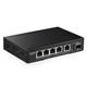 MokerLink 5 Port 2.5G Ethernet Switch with 10G SFP, 5 x 2.5G Base-T Ports Compatible with 10/100/1000Mbps, Metal Unmanaged Fanless Network Switch