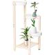 APRTAT 4 Tier Plant Stand , Bamboo Plant Stands Indoor for Multiple Plants Corner Plant Stand | Planter Stand | Plant Rack | Indoor Wood Plant Stands