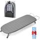 Johgee Foldable Table Top Ironing Board with Iron Rest, Compact Folding Steam Iron Table with 2 Covers, Non-Slip Folding Legs, Light Weight, Space-Saving, Ideal for Apartments & Caravans, 82 x 32cm