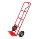 KATSU P-Handle Sack Truck 150kg Loading Capacity High Back Steel Sack Barrow with Pneumatic Tyres, Heavy Duty Trolley Hand Truck for Cargo Parcel Lifting Moving Warehouse Delivery