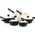 CG INTERNATIONAL TRADING Pots & Pans Set Nonstick, 10 Piece Ceramic Cookware Sets, Kitchen Non Stick Cooking Set w/ Saucepans, Frying Pans | Wayfair