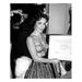 Portrait of Smiling Elizabeth Taylor - Unframed Photograph Paper in Black/White Globe Photos Entertainment & Media | 24 H x 20 W x 1 D in | Wayfair