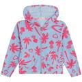 Billieblush Girls Blue & Pink Palm Tree Towelling Hooded Jacket - 6 Years